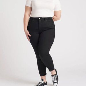 Universal Standard High Rise Seine Black Jeans